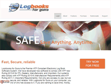 Tablet Screenshot of logbooksforguns.com